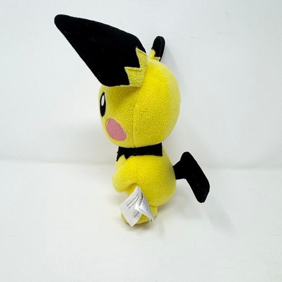 Tomy Pokemon Pichu Plush Yellow Black Nintendo 9" Plush Stuffed Animal Toy 2015 - Picture 4 of 12